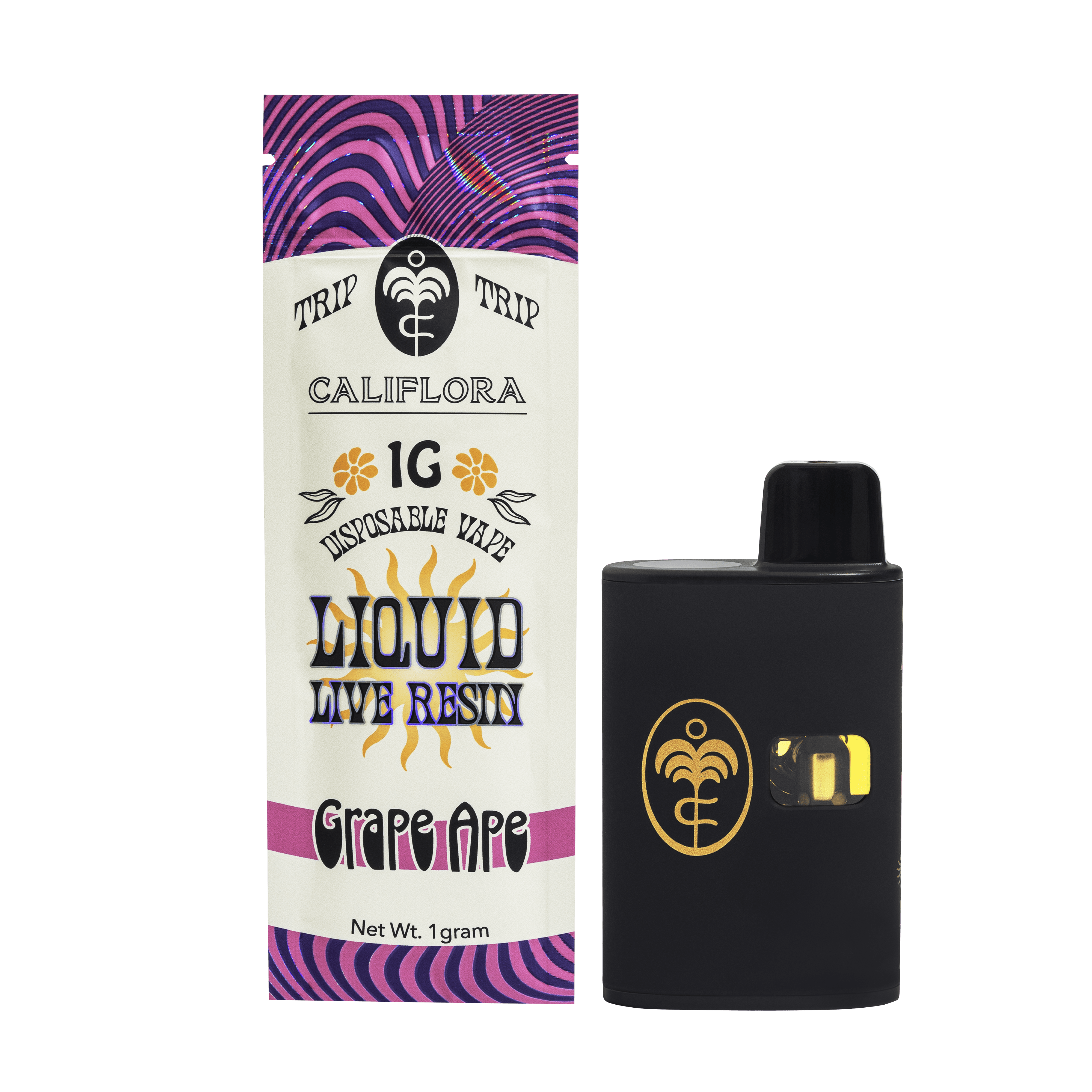 Grape Ape | Liquid Live Resin | Indica | Device 1g Disposable Vape CalifloraShop Grape Ape | Liquid Live Resin | Indica | Device 1g Disposable Vape CalifloraShop