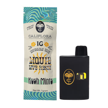 Kush Mints | Liquid Live Resin | Hybrid | Device – 1g Disposable Vape