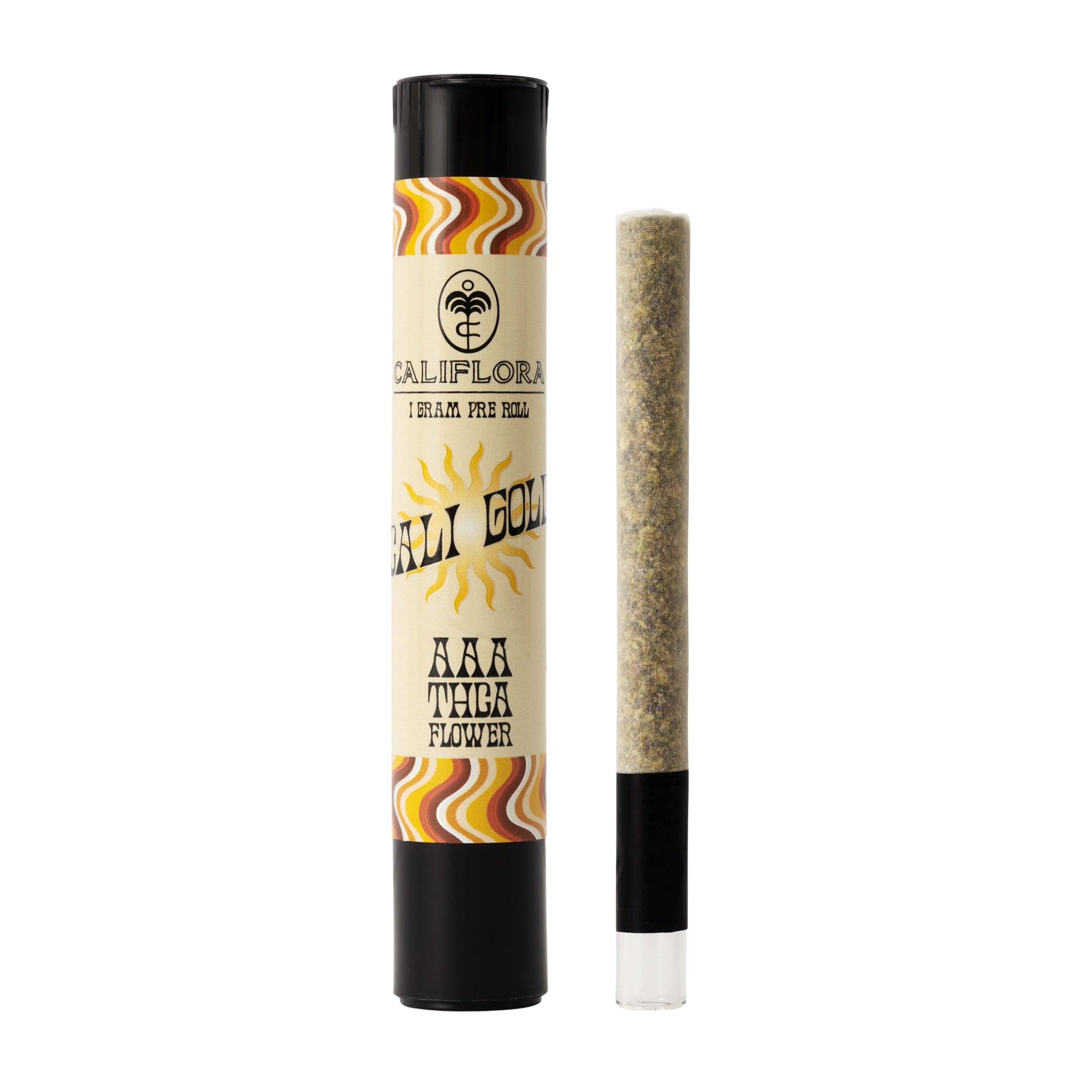 Preimium Glass Tip Preroll (1 gram) – Strain: Cali Gold