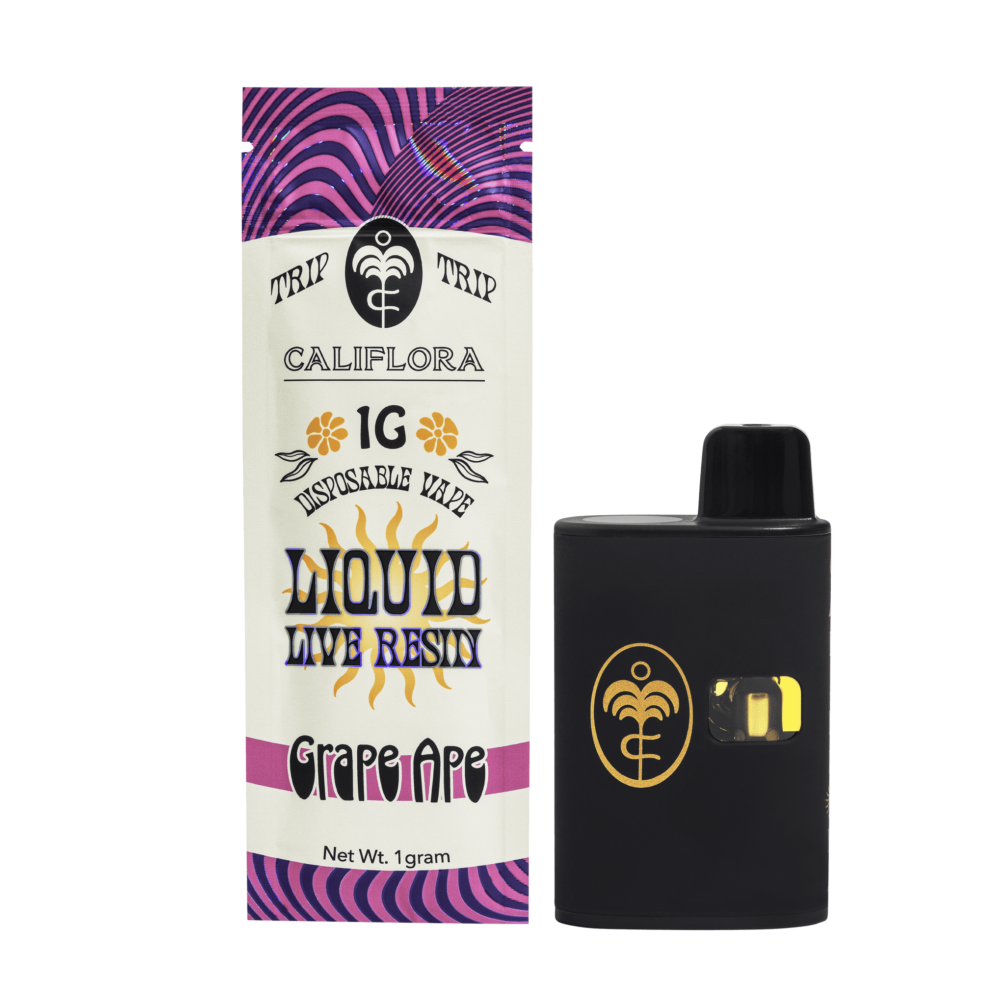 Grape Ape | Liquid Live Resin | Indica | Device 1g Disposable Vape CalifloraShop Grape Ape | Liquid Live Resin | Indica | Device 1g Disposable Vape CalifloraShop